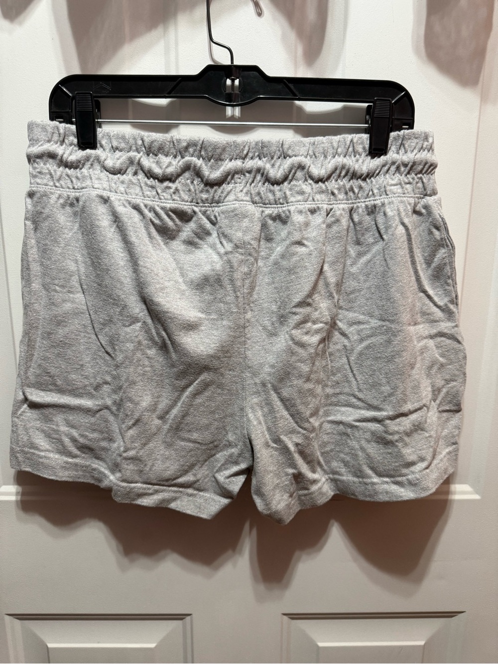 Champion Women's Gray Terry Shorts with Elastic Waist and Pockets Size L - Picture 2 of 3